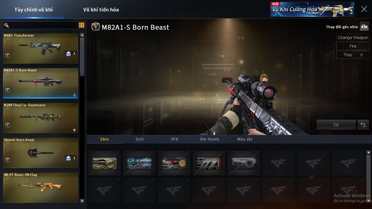 shop acc cf uy tin gia re